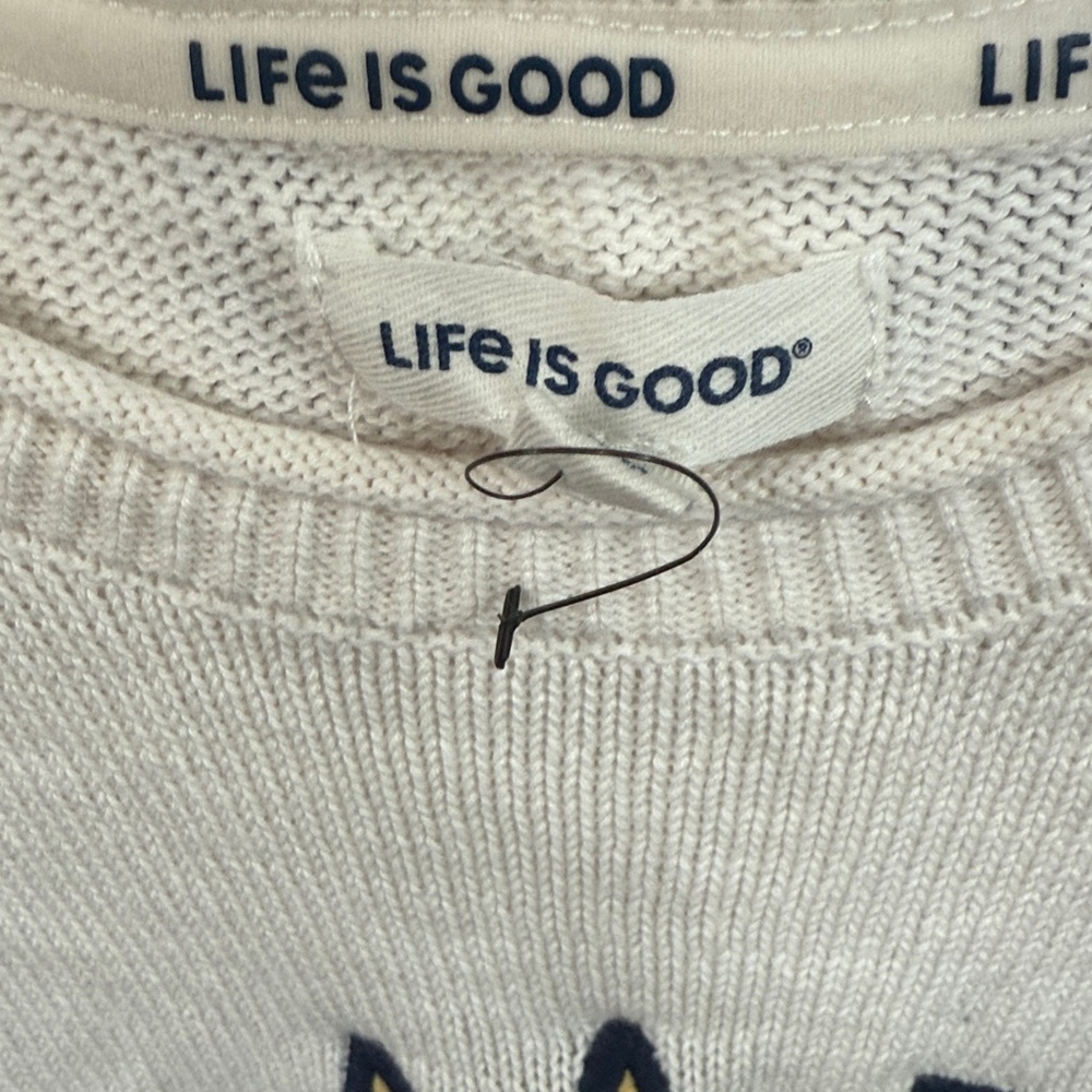 Life is Good knit top XL - Picture 3 of 7